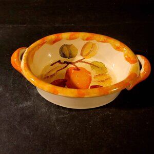 Vintage Italian Hand-Painted Small Sauce Dish